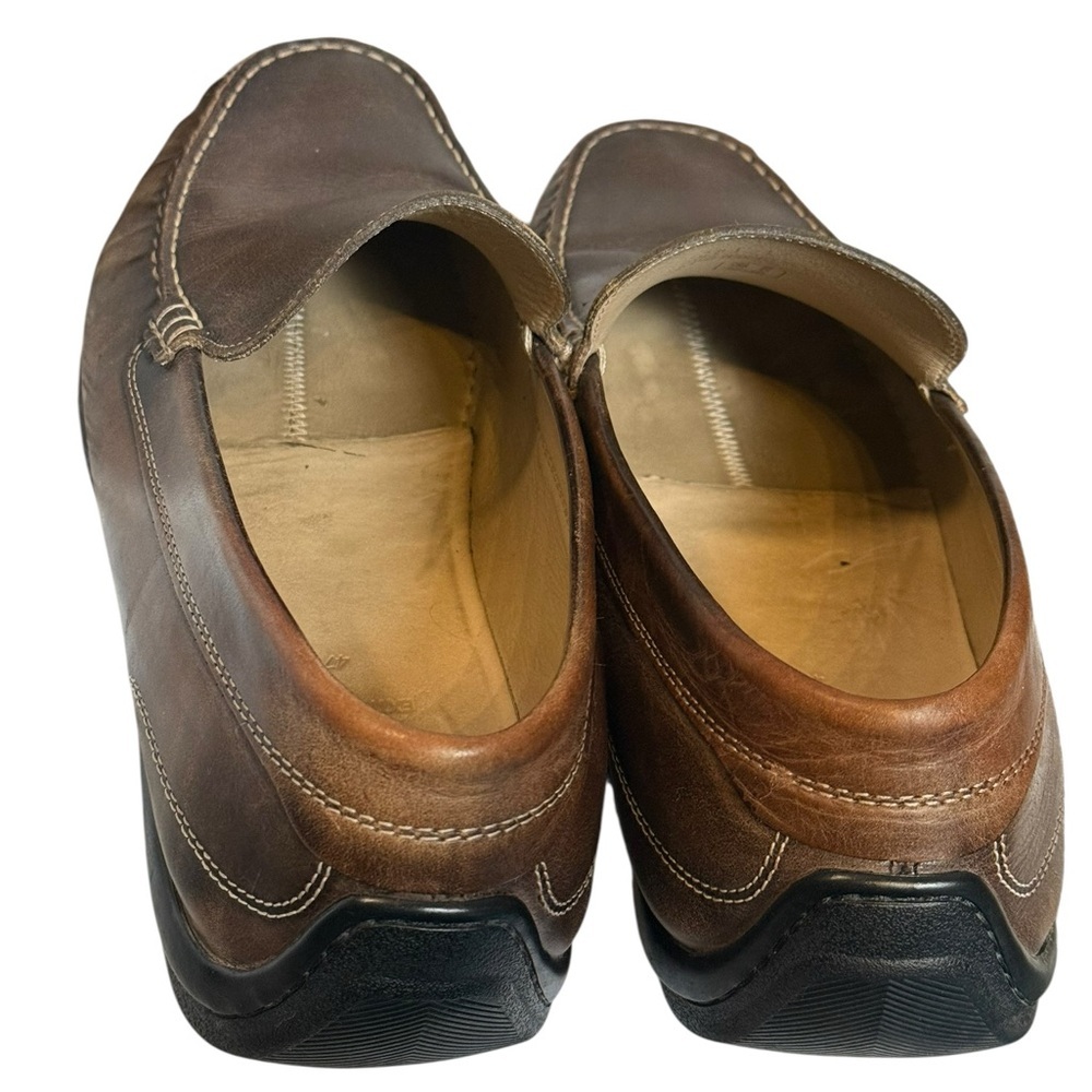 ECCO Brown Leather Slip-On Loafers EU 47 US 13 - Picture 3 of 7